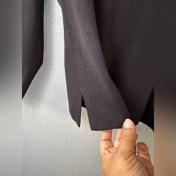 Exclusively Misook Open Cardigan One Button Black Size S - Picture 4 of 8